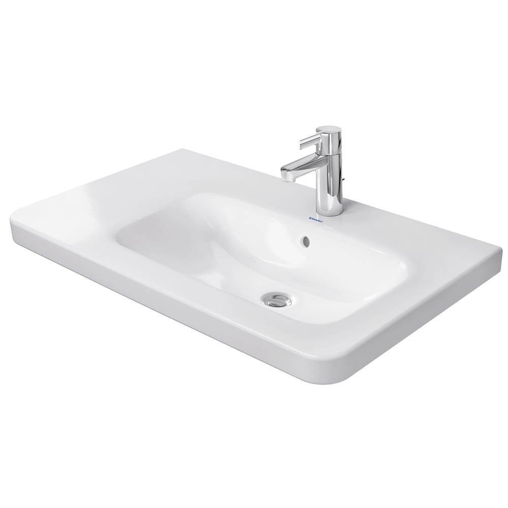 DuraStyle 30 1/2'' Rectangular Wall Mounted Sink in White with Single Faucet Hole-related