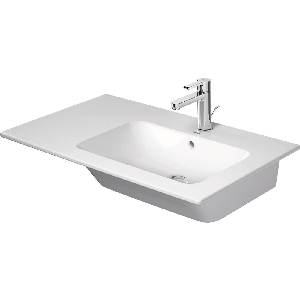ME by Starck 32 5/8'' Rectangular Wall Mounted Sink in White with Single Faucet H-related
