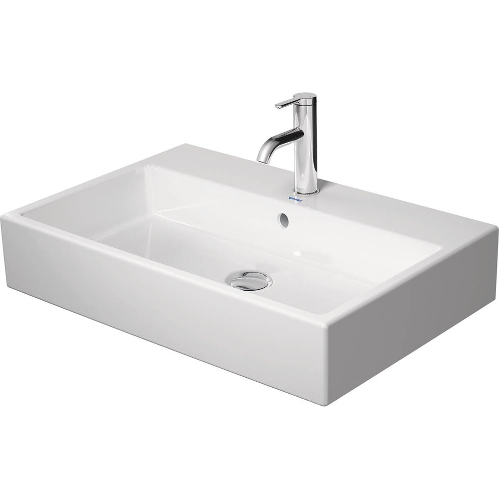 Vero 27 1/2'' Rectangular Wall Mounted Sink in White with Single Faucet Hole and -related