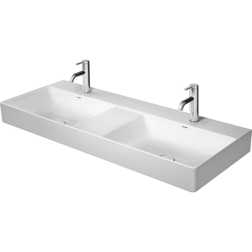 DuraSquare 47 1/4'' Rectangular Wall Mounted Sink in White with Single Faucet Hol-shop
