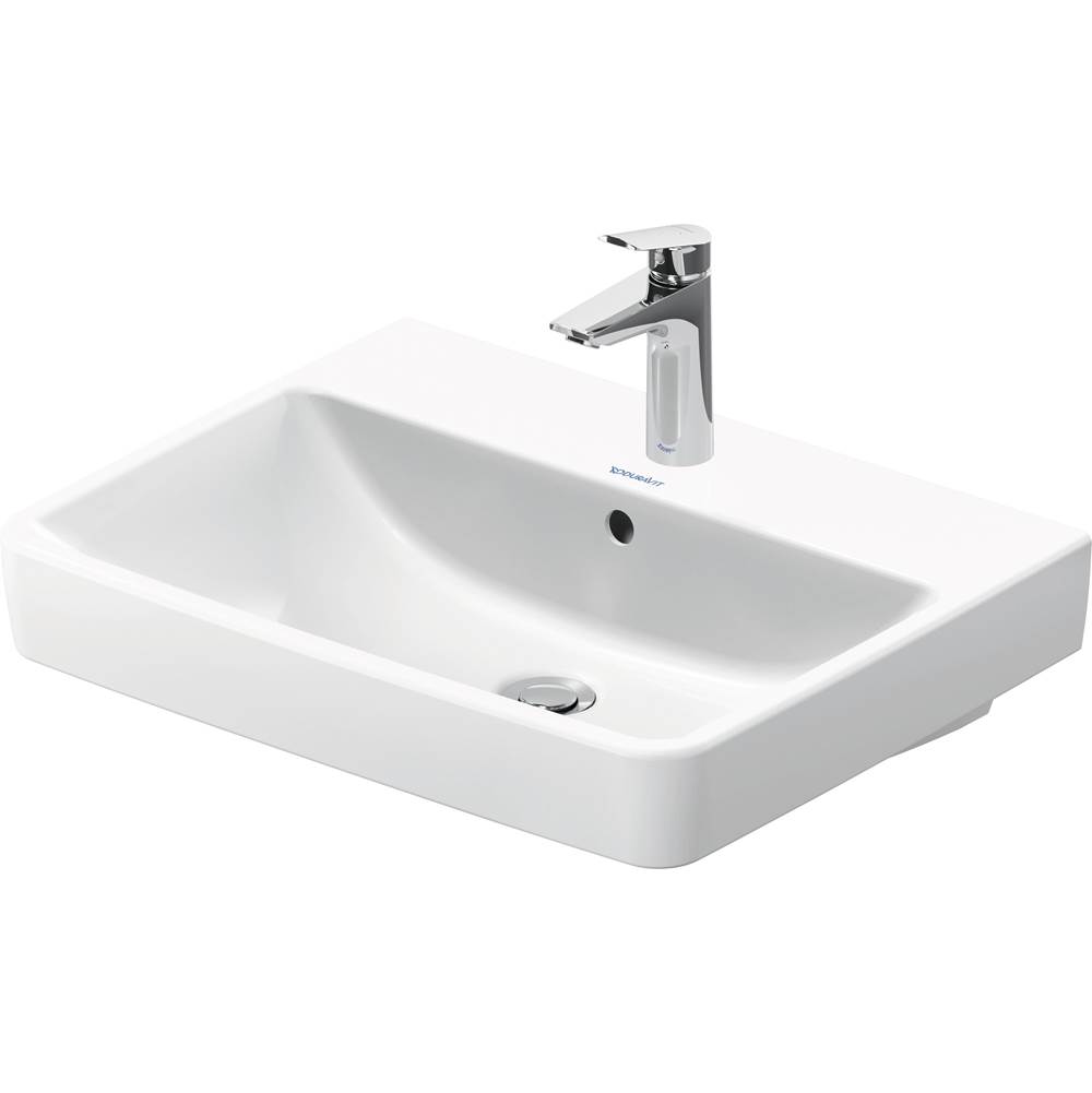 No.1 23 5/8'' Rectangular Wall Mounted Sink in White with Single Faucet Hole and -related