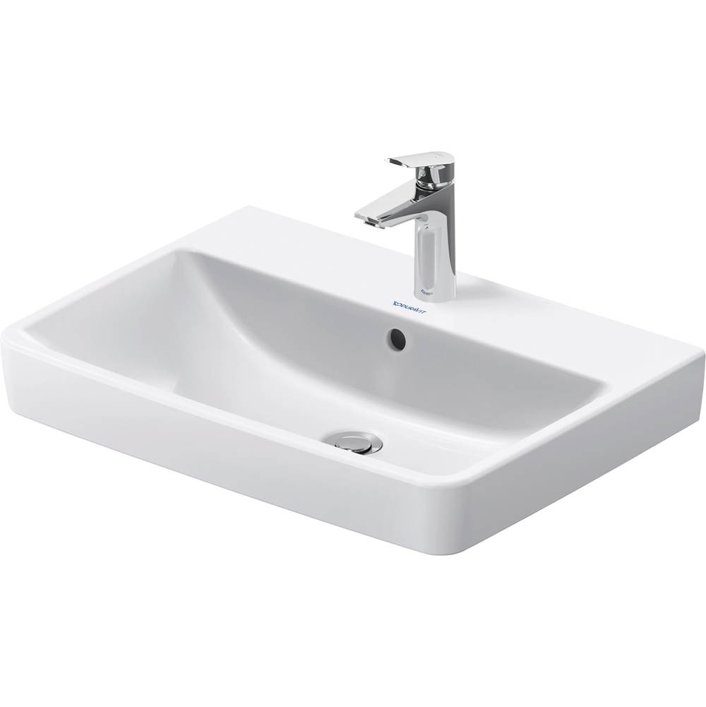 No.1 25 5/8'' Rectangular Wall Mounted Sink in White with Single Faucet Hole and -related