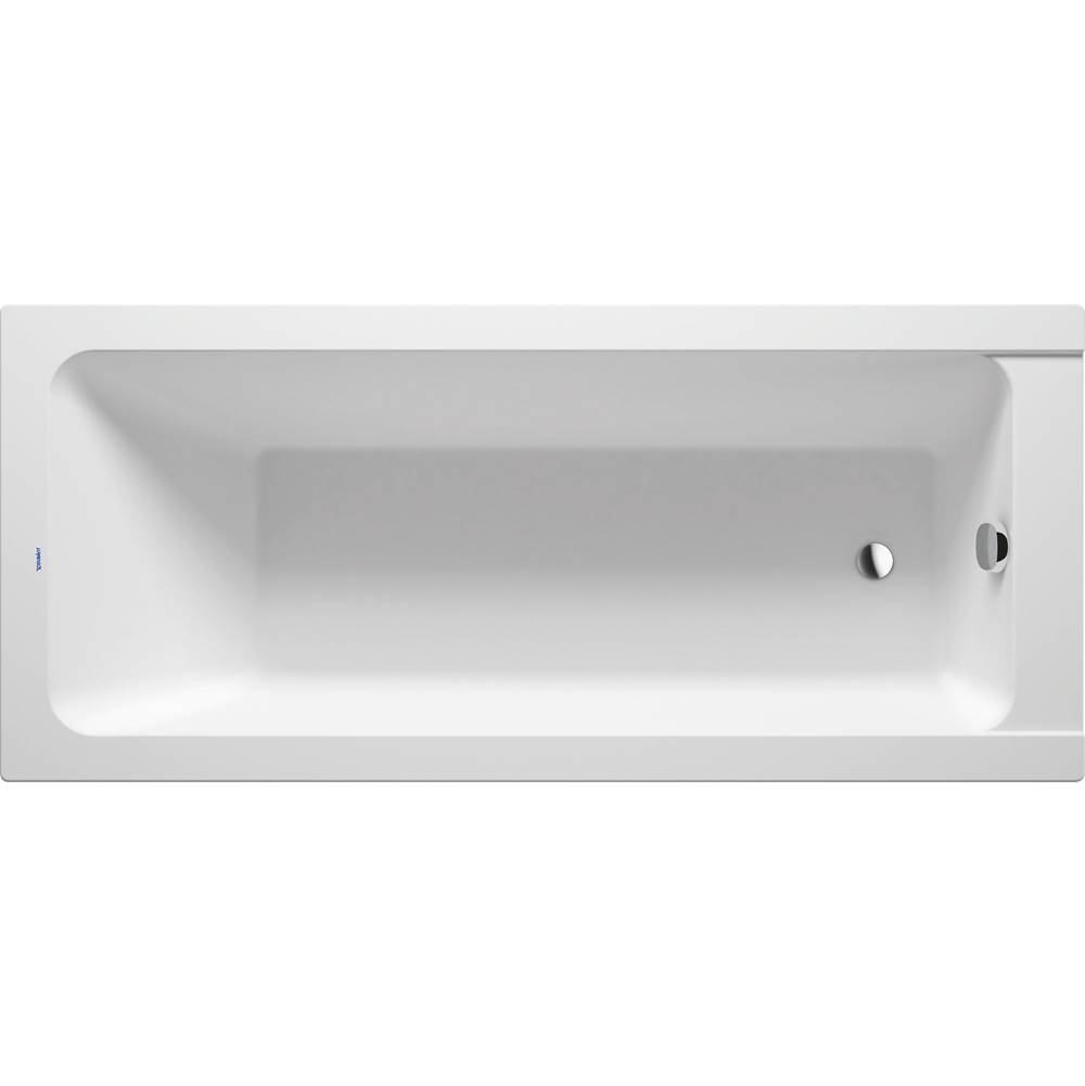D-Code 66 7/8'' x 29 1/2'' Rectangular Drop In Bathtub in White Acrylic with Reve-shop