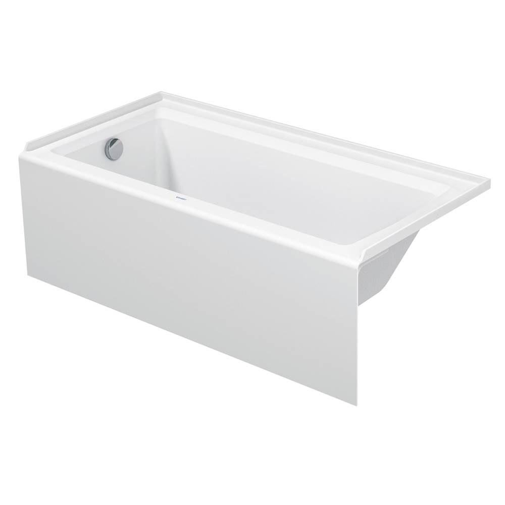 Architec 60'' x 30'' Rectangular Alcove Bathtub in White Acrylic with Left Drain,-shop