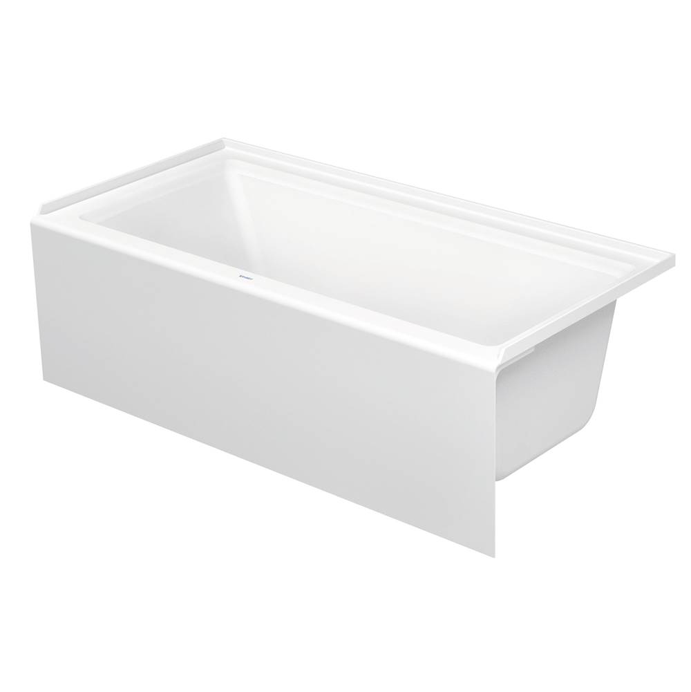 Architec 66'' x 32'' Rectangular Alcove Bathtub in White Acrylic with Right Drain-shop
