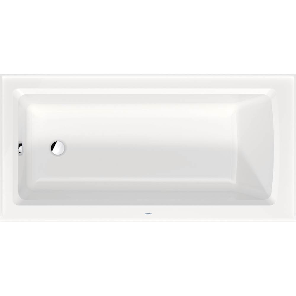 Architec 60'' x 30'' Rectangular Alcove Bathtub in White Acrylic with Left Drain,-shop