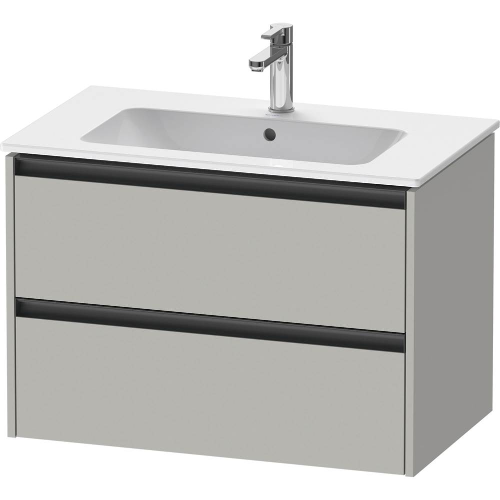Ketho.2 31 7/8'' Wall Mount Two Drawer Single Vanity Cabinet in Matte Concrete Gr-related