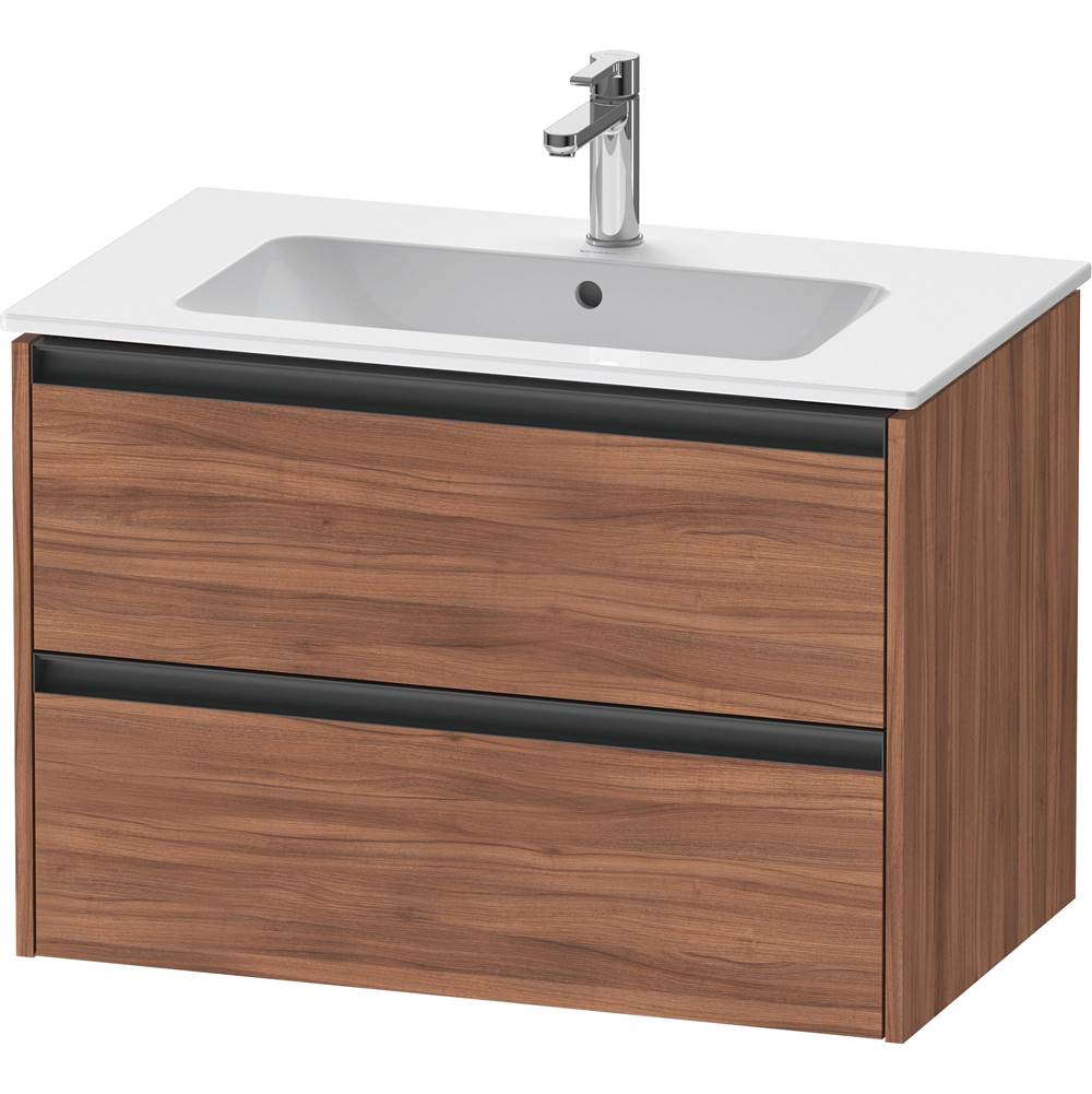 Ketho.2 31 7/8'' Wall Mount Two Drawer Single Vanity Cabinet in Natural Walnut, S-related