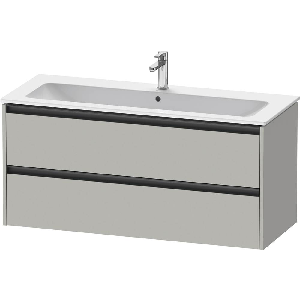 Ketho.2 47 5/8'' Wall Mount Two Drawer Single Vanity Cabinet in Matte Concrete Gr-shop
