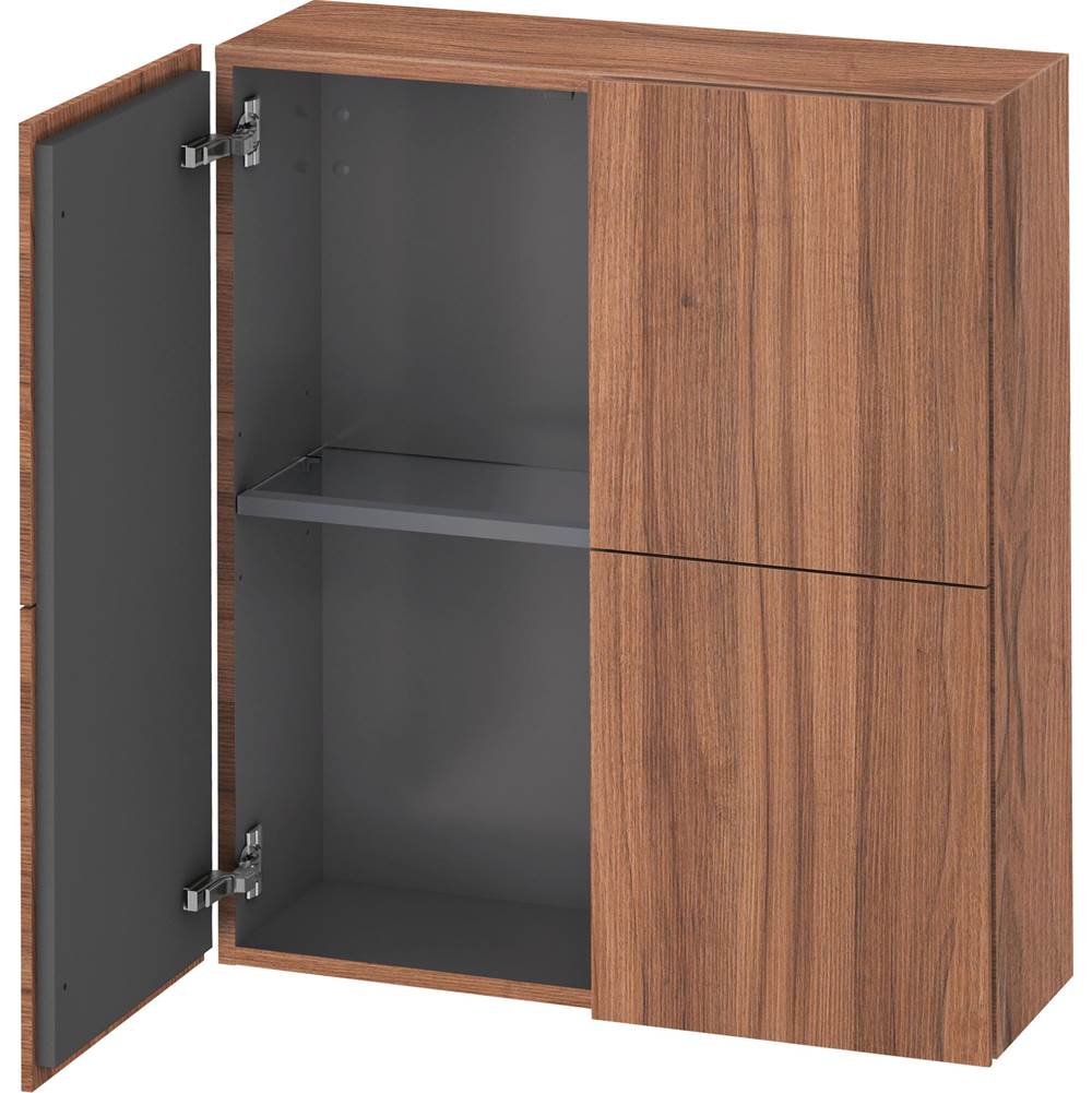 L-Cube 27 1/2'' x 31 1/2'' Wall Mount Linen Cabinet in Natural Walnut-shop