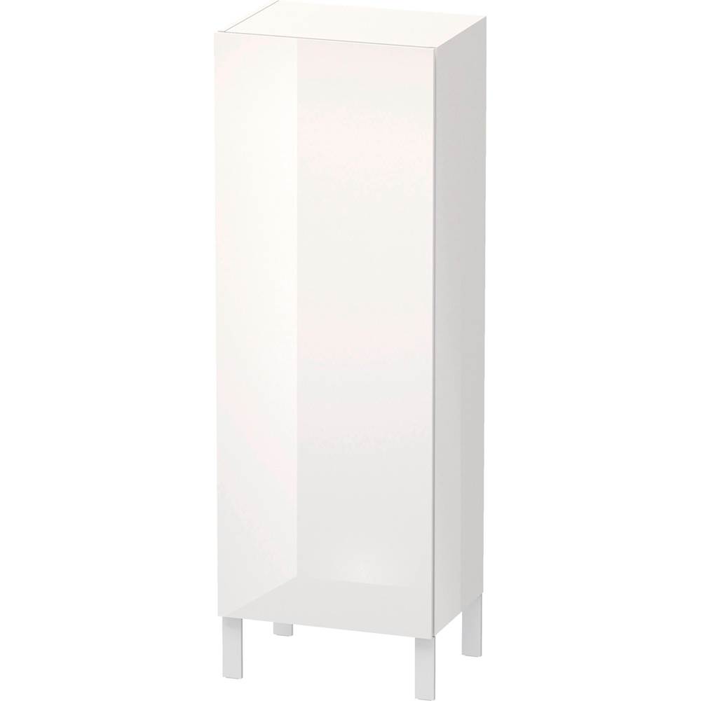 L-Cube 19 5/8'' x 52'' Wall Mount Linen Cabinet in High Gloss White-shop