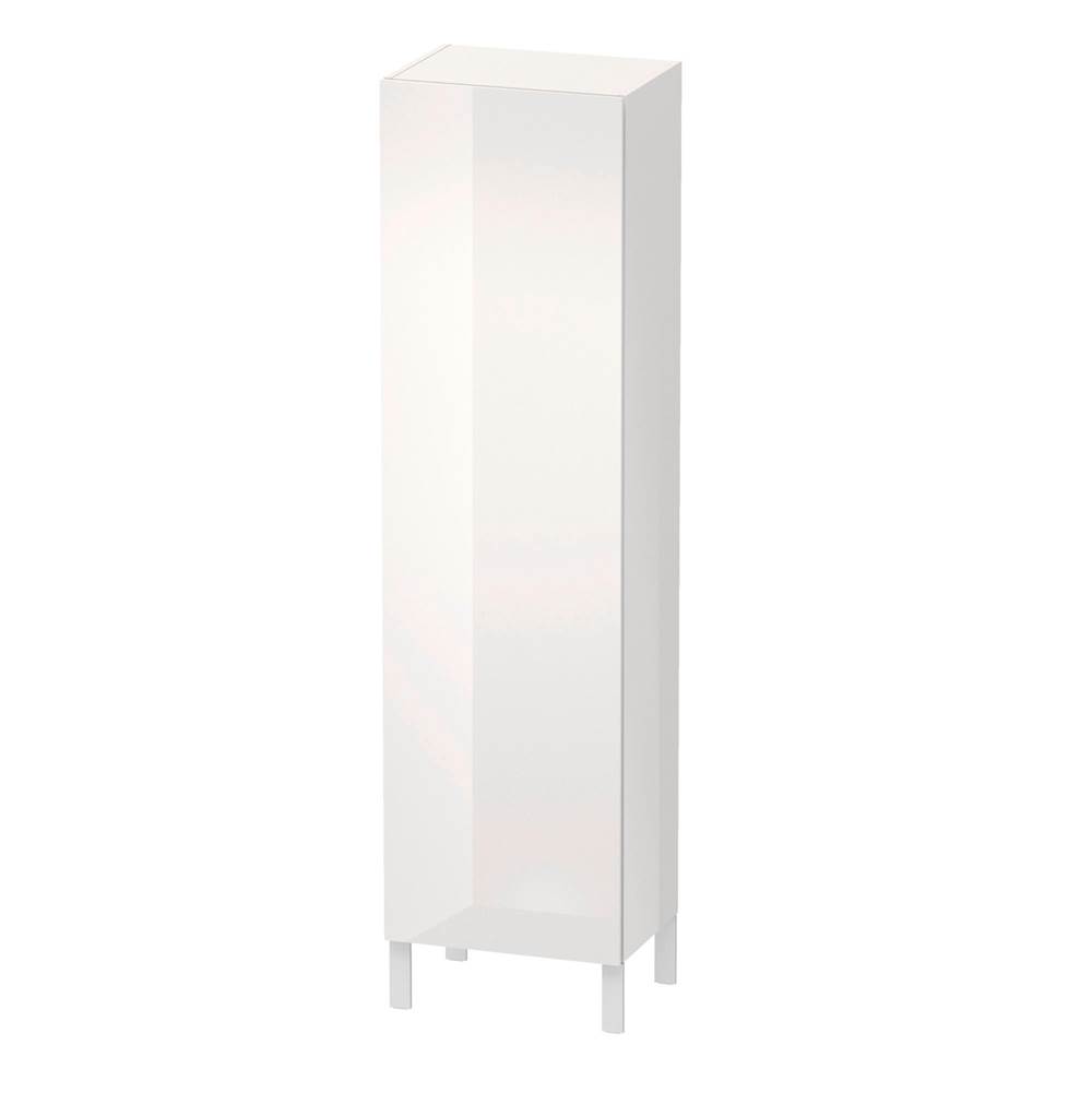 L-Cube 19 5/8'' x 69 1/4'' Wall Mount Linen Cabinet in High Gloss White-shop