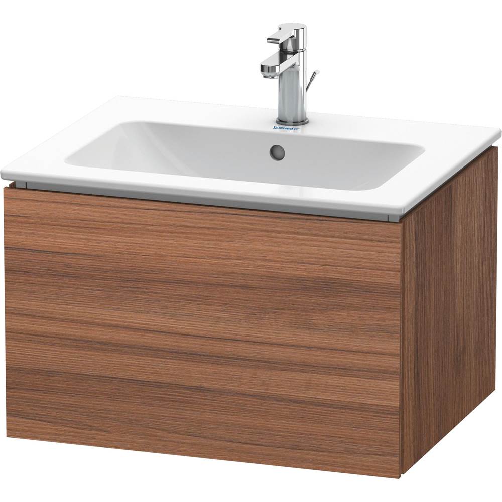 L-Cube 24 3/8'' Wall Mount One Drawer Single Vanity Cabinet in Natural Walnut, Si-related