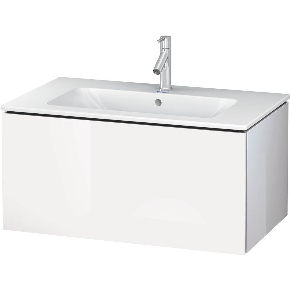 L-Cube 32 1/4'' Wall Mount One Drawer Single Vanity Cabinet in High Gloss White, -related