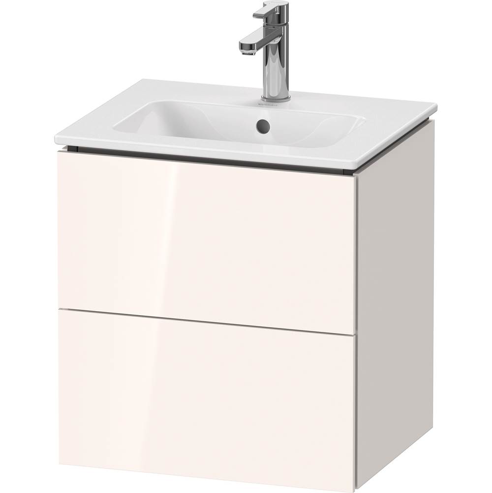 L-Cube 20 1/2'' Wall Mount Two Drawer Single Vanity Cabinet in High Gloss White, -related
