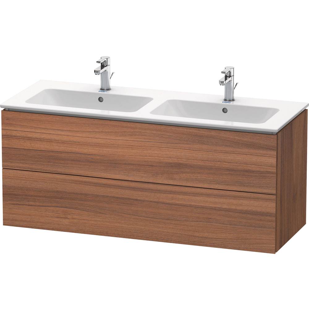 L-Cube 50 3/4'' Wall Mount Two Drawer Single Vanity Cabinet in Natural Walnut, Si-related