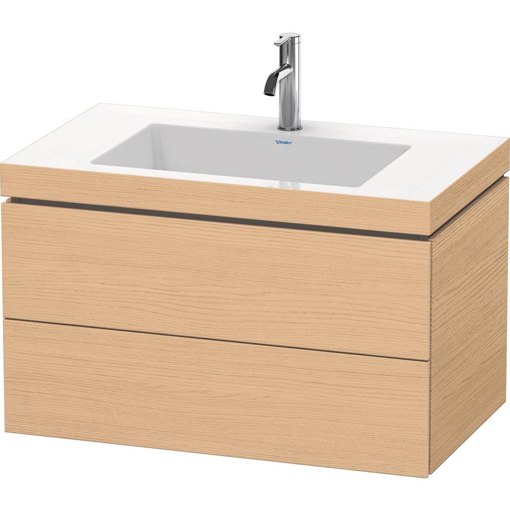 L-Cube 31 1/2'' Wall Mount Two Drawer c-bonded Single Vanity in Natural Oak, Incl-related