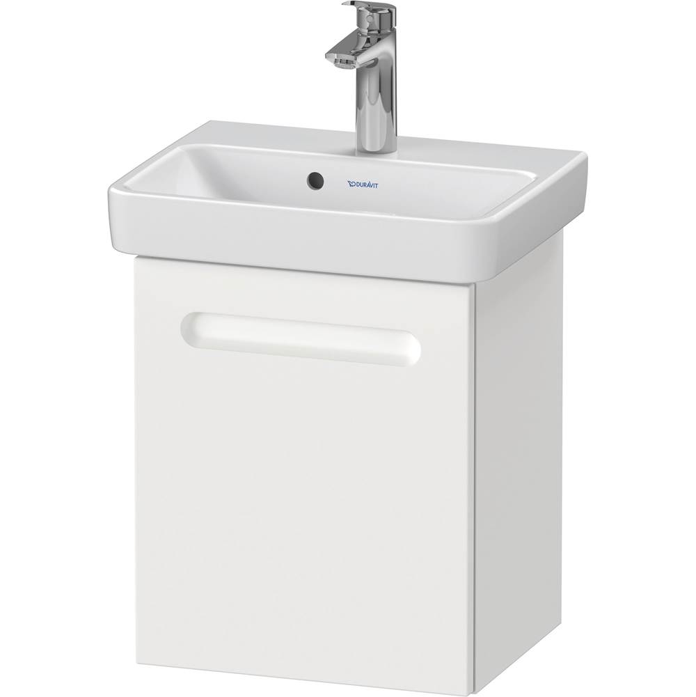 No.1 15 3/8'' Wall Mount One Door Single Vanity Cabinet in Matte White, Sink Sold-related