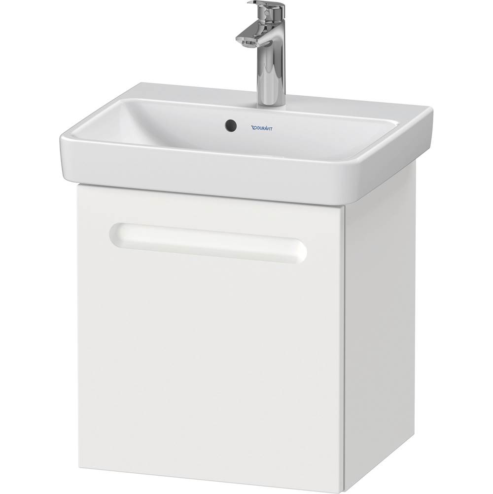 No.1 17 3/8'' Wall Mount One Door Single Vanity Cabinet in Matte White, Sink Sold-related
