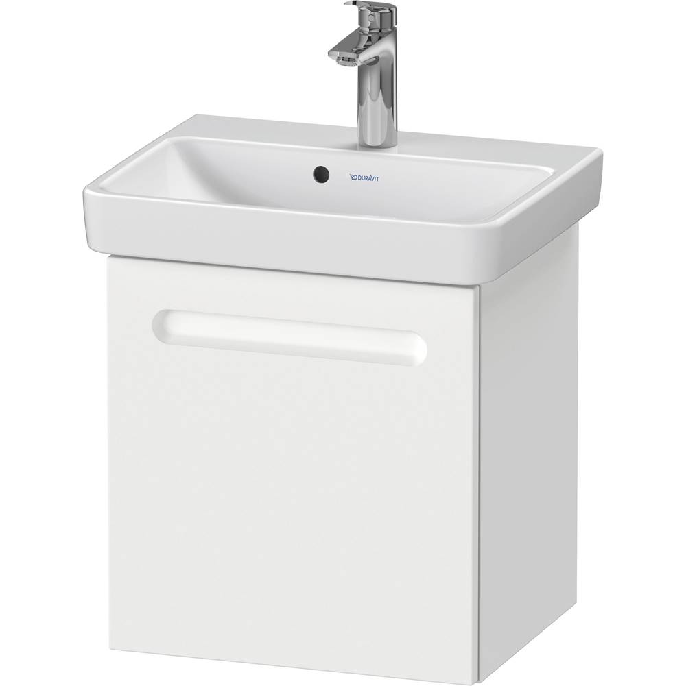 No.1 17 3/8'' Wall Mount One Door Single Vanity Cabinet in Matte White, Sink Sold-related