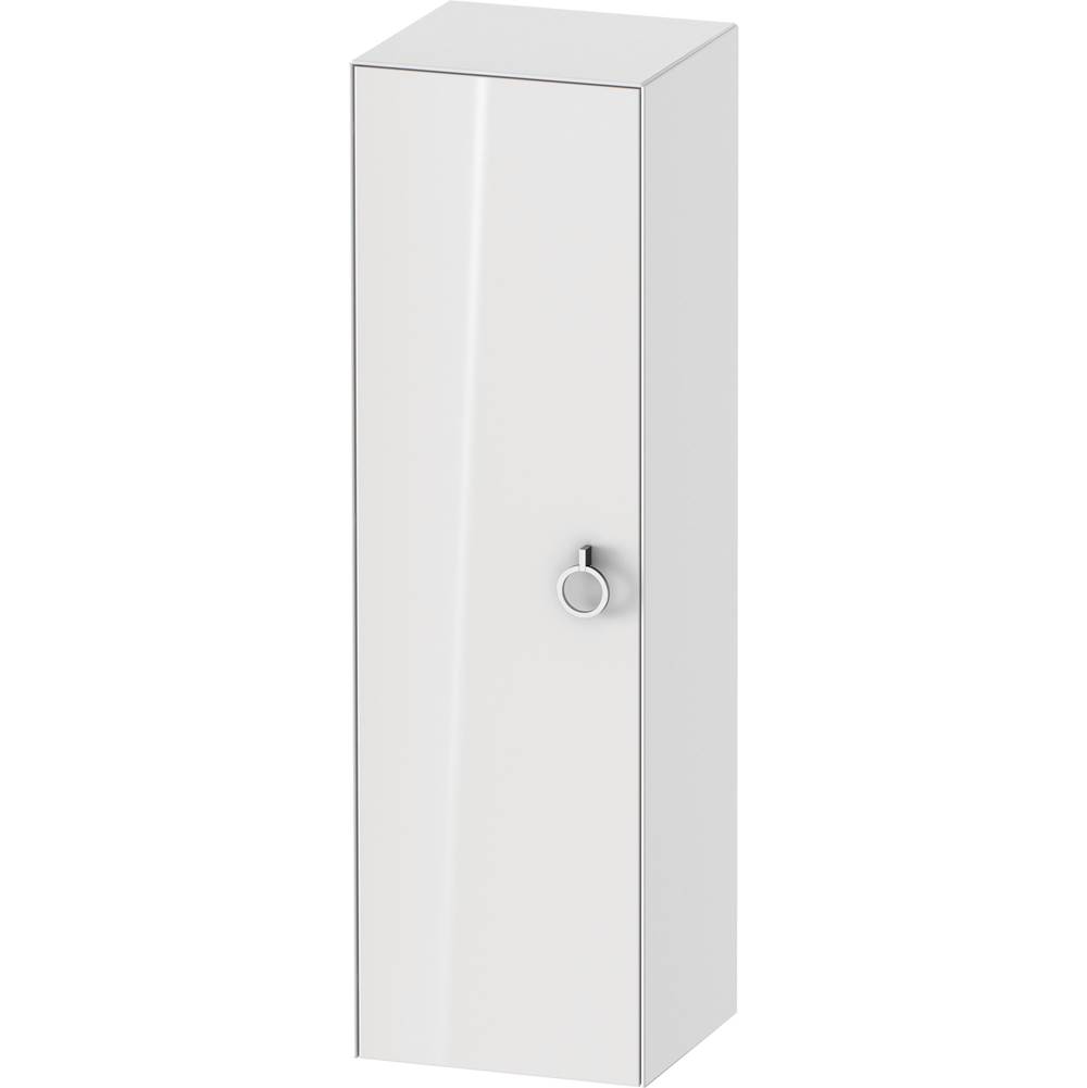 White Tulip 15 3/4'' x 52'' Wall Mount Linen Cabinet in High Gloss White-related