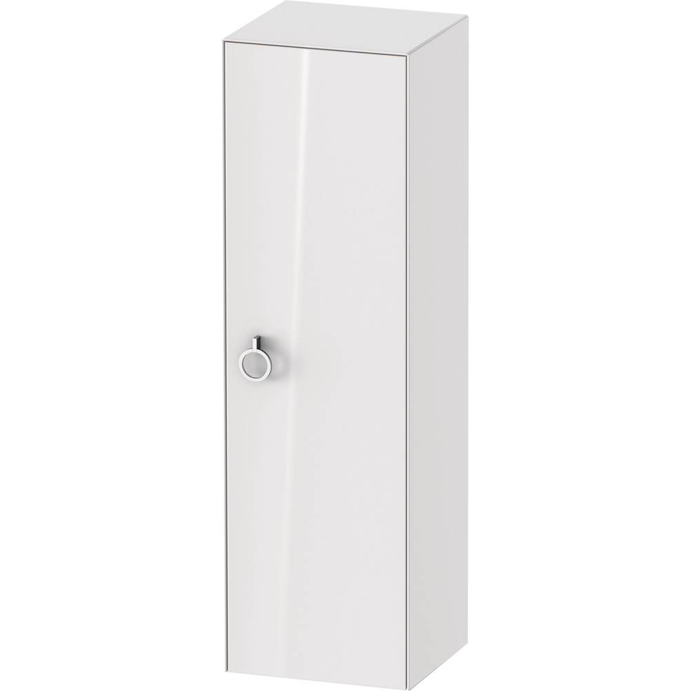 White Tulip 15 3/4'' x 52'' Wall Mount Linen Cabinet in High Gloss White-related