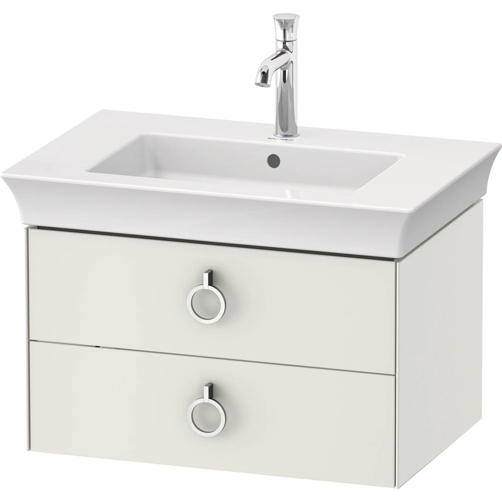 White Tulip 28 7/8'' Wall Mount Two Drawer Single Vanity Cabinet in Satin Matte W-related