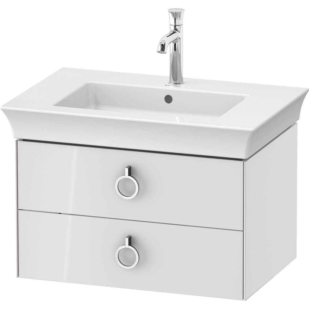 White Tulip 28 7/8'' Wall Mount Two Drawer Single Vanity Cabinet in High Gloss Wh-related