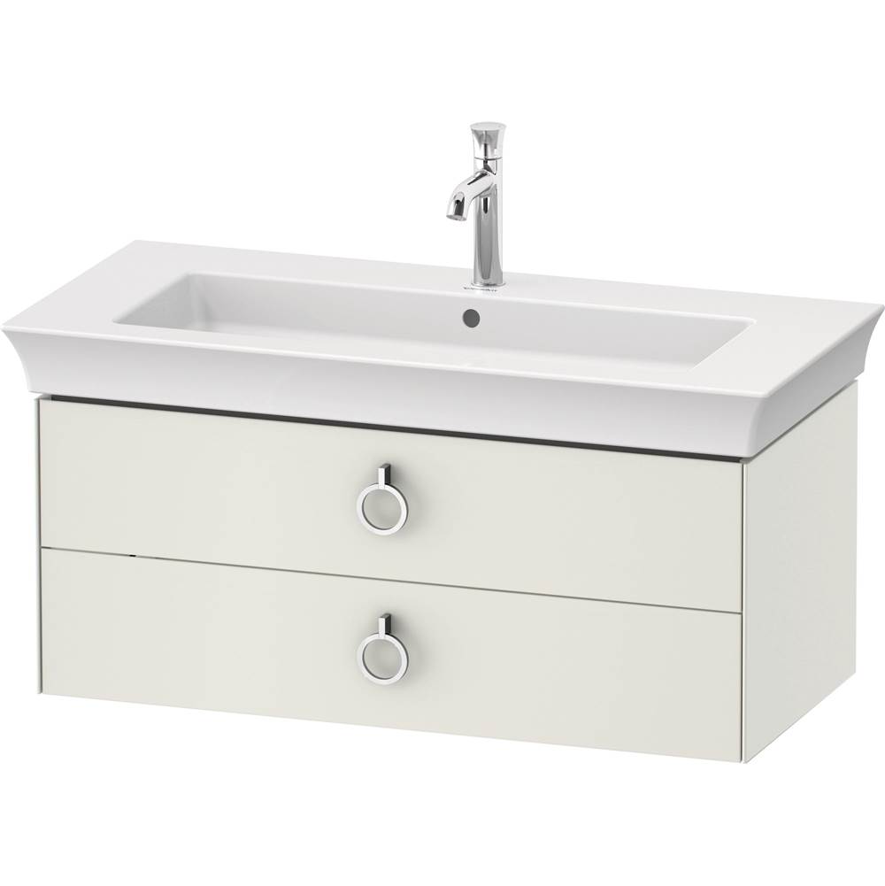 White Tulip 38 3/4'' Wall Mount Two Drawer Single Vanity Cabinet in Satin Matte W-related