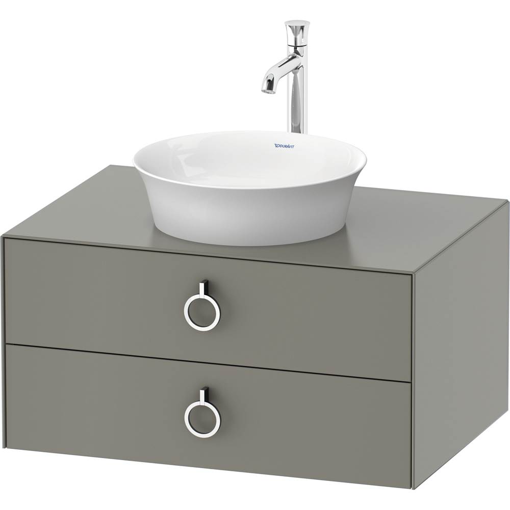 White Tulip 31 1/2'' Wall Mount Two Drawer Single Vanity Cabinet in Satin Matte S-related