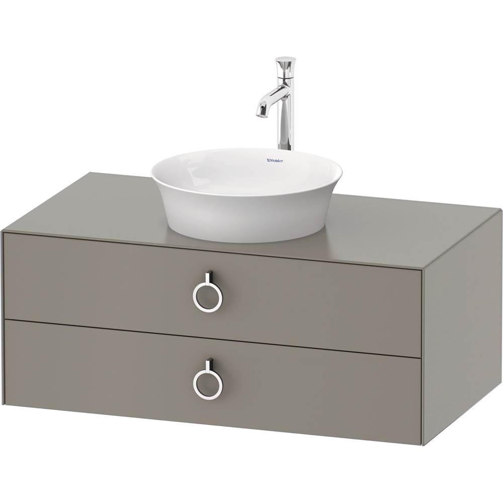 White Tulip 39 3/8'' Wall Mount Two Drawer Single Vanity Cabinet in Satin Matte S-related