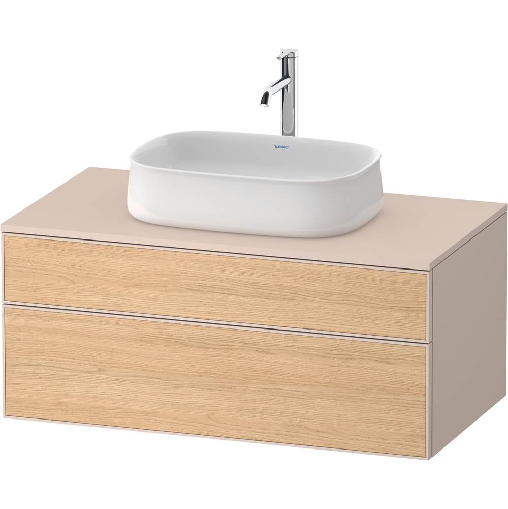 Zencha 39 3/8'' Wall Mount Two Drawer Single Vanity Cabinet in Natural Oak, Sink -related