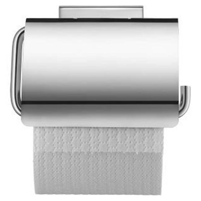 Karree Single Roll Covered Toilet Paper Holder in Chrome-related