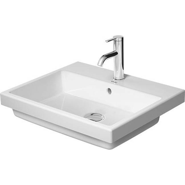 Vero 21 5/8'' Rectangular Drop In Sink in White with Single Faucet Hole and Overf-related