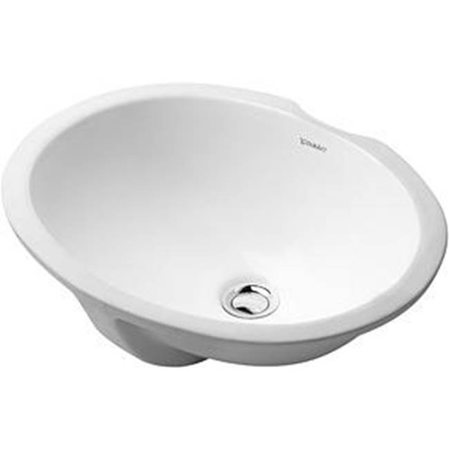 Design Classics 18 1/8'' Oval Undermount Sink in White with Overflow-related