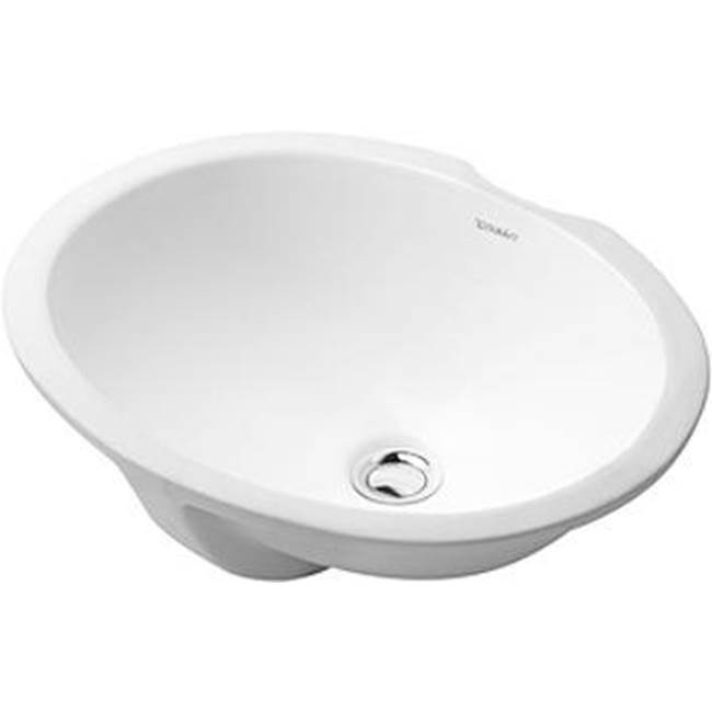 Design Classics 22 5/8'' Oval Undermount Sink in White with Overflow-related