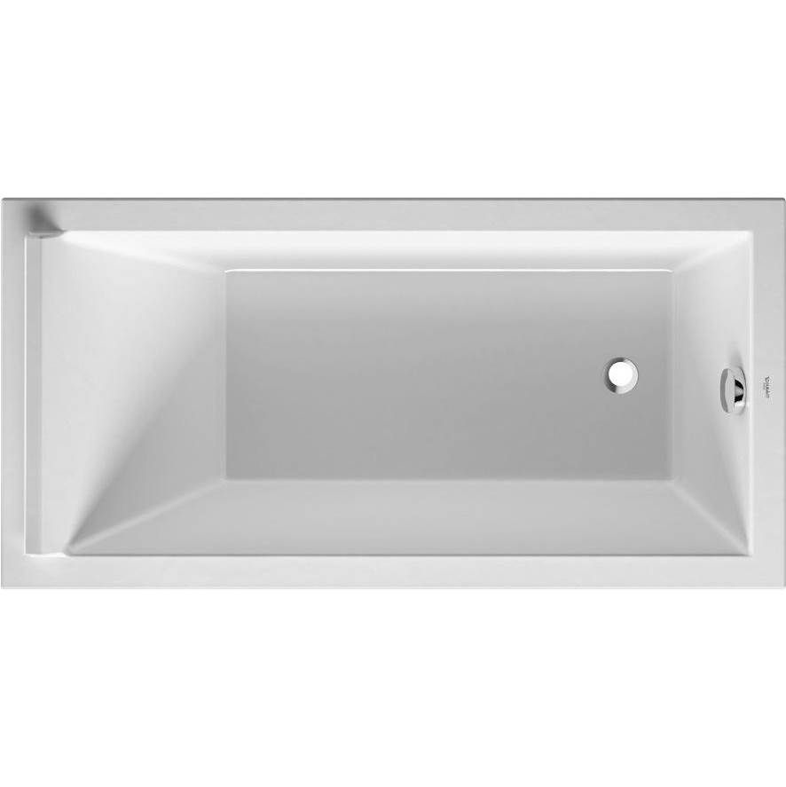 Starck 59'' x 29 1/2'' Rectangular Drop In Bathtub in White Acrylic with Reversib-shop