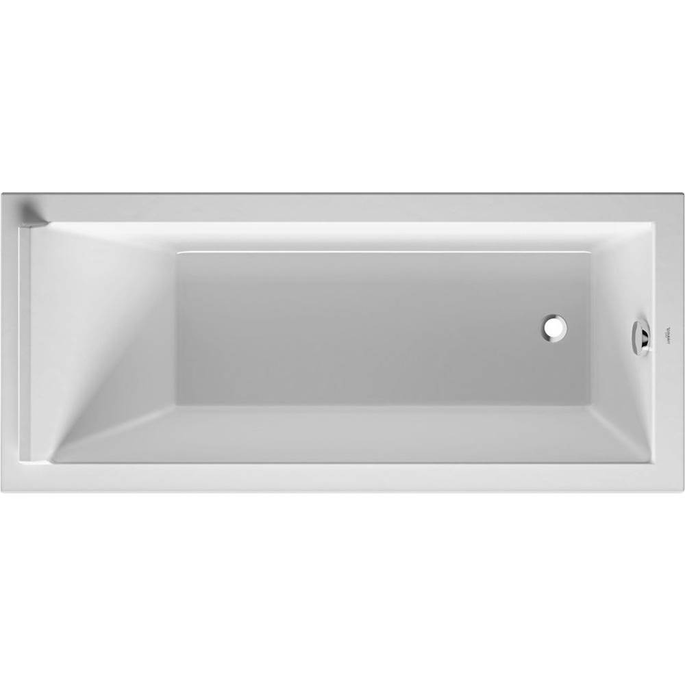 Starck 66 7/8'' x 29 1/2'' Rectangular Drop In Bathtub in White Acrylic with Reve-shop