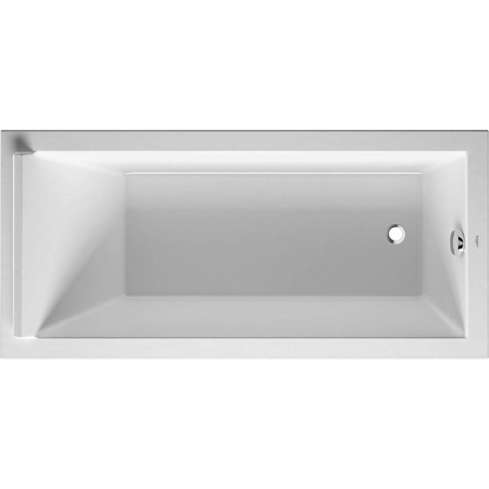 Starck 66 7/8'' x 31 1/2'' Rectangular Drop In Bathtub in White Acrylic with Reve-shop