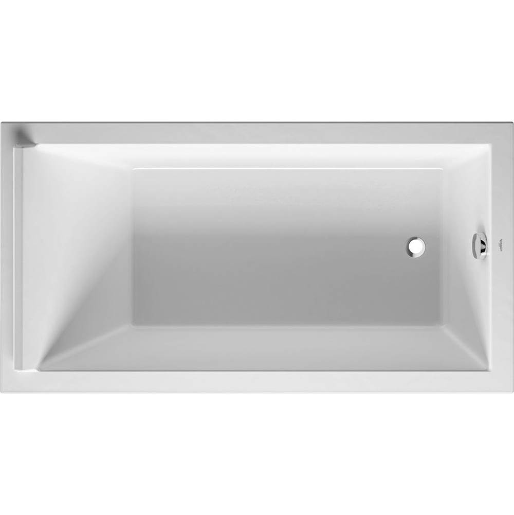 Starck 66 7/8'' x 35 3/8'' Rectangular Drop In Bathtub in White Acrylic with Reve-shop