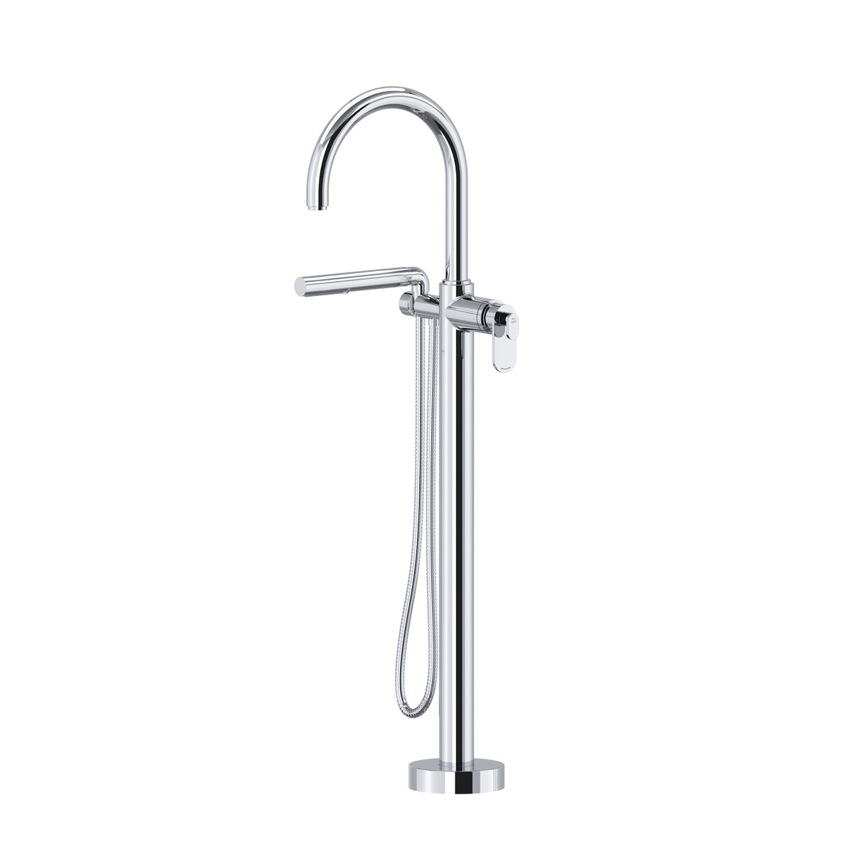 Arca™ Thermostatic Single Hole Floor Mount Tub Filler Trim-shop