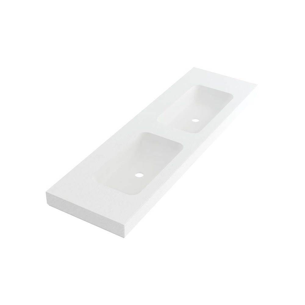 Wall Mount Double Lav 63X19 No-Hole-related