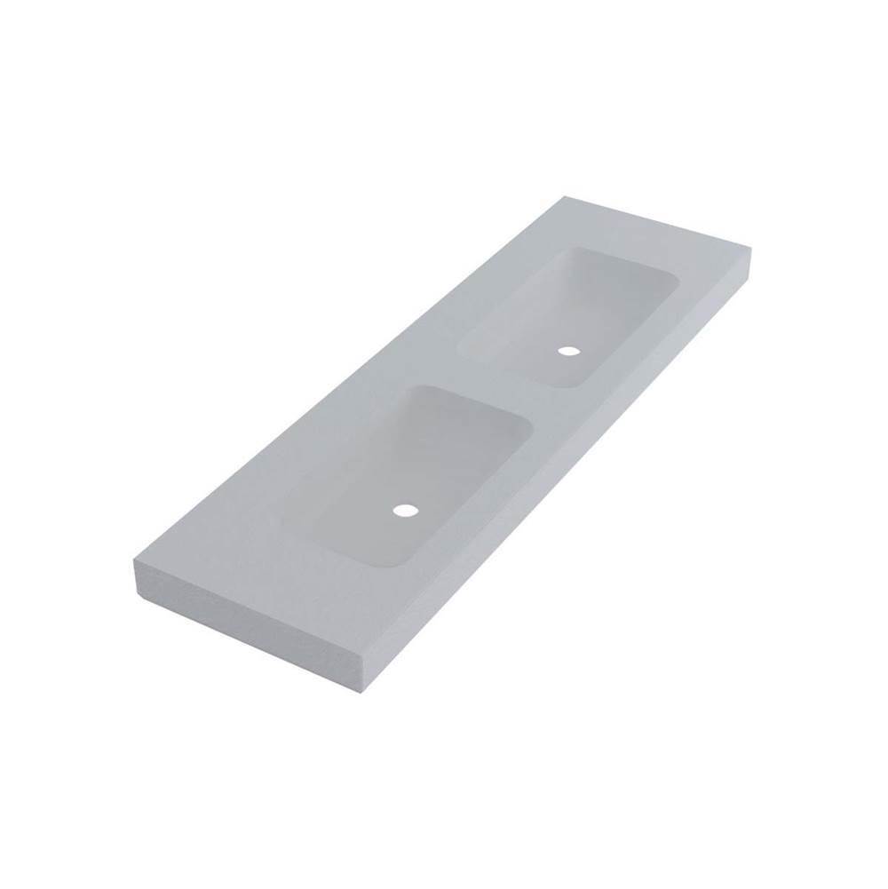 Wall Mount Double Lav 63X19 3-Holes-related