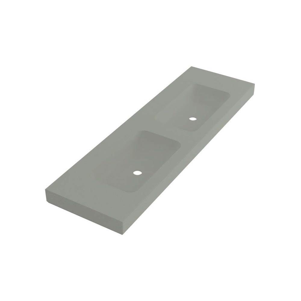 Wall Mount Double Lav 63X19 No-Hole-related