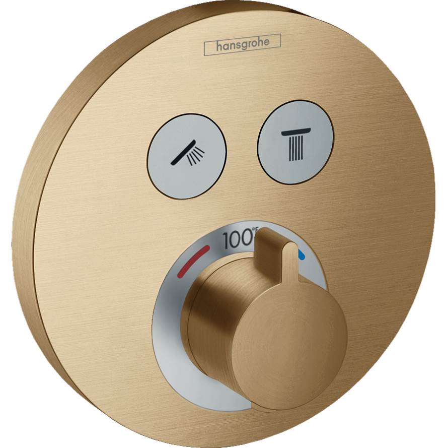 Hg Showerselect E Thermostatic Trim 2 Function, Round-related
