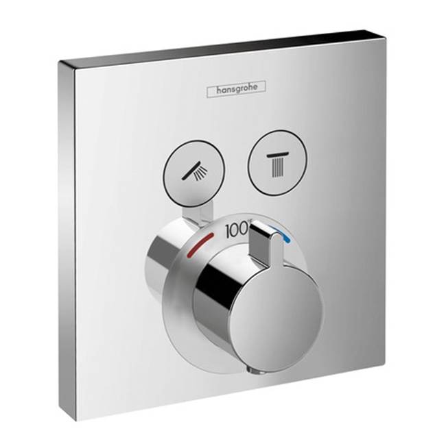 Hg Showerselect E Thermostatic Trim 2 Function, Square-related