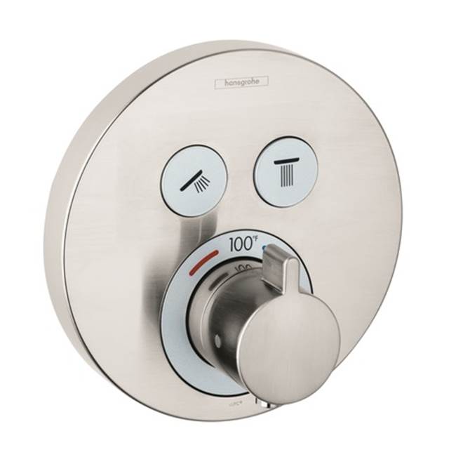 Hg Showerselect E Thermostatic Trim 2 Function, Round-related