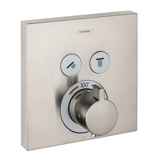 Hg Showerselect E Thermostatic Trim 2 Function, Square-related