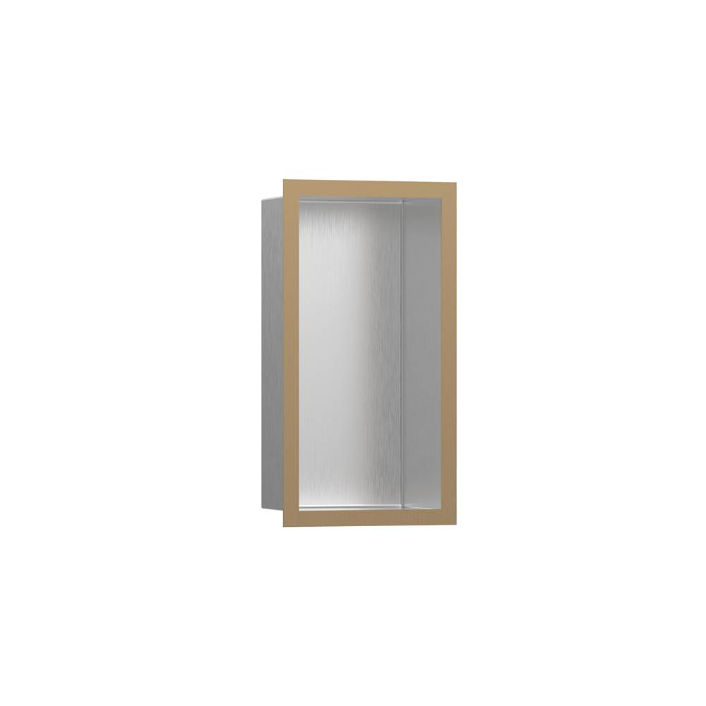 Wall Niche Brushed Stainless Steel With Design Frame 12''X 6''-shop