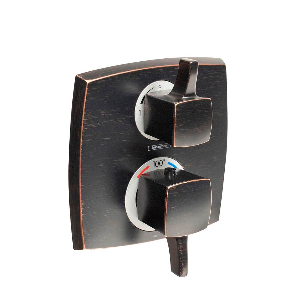 Thermostatic Trim With Volume Control And Diverter, Square-related